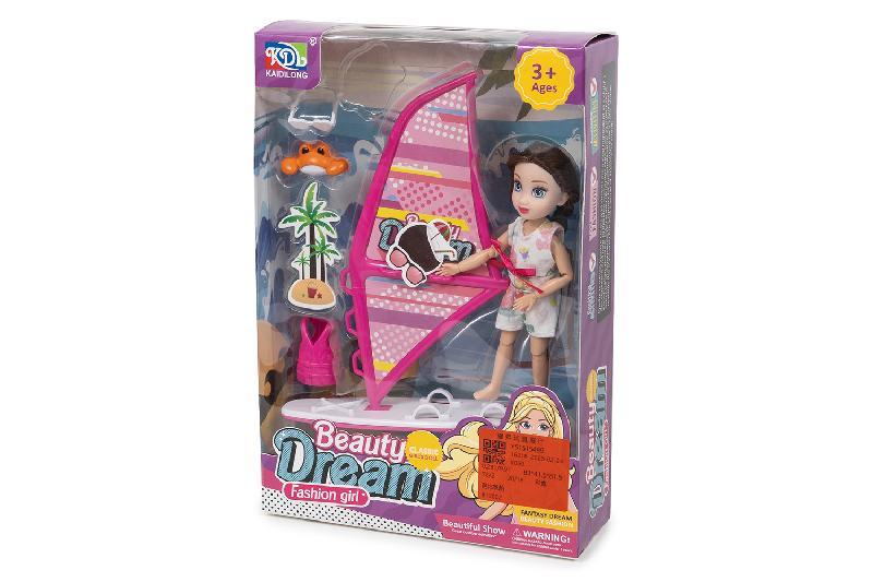 MUÑECA TABLA WINDSURF ACCESORIOS CAJA