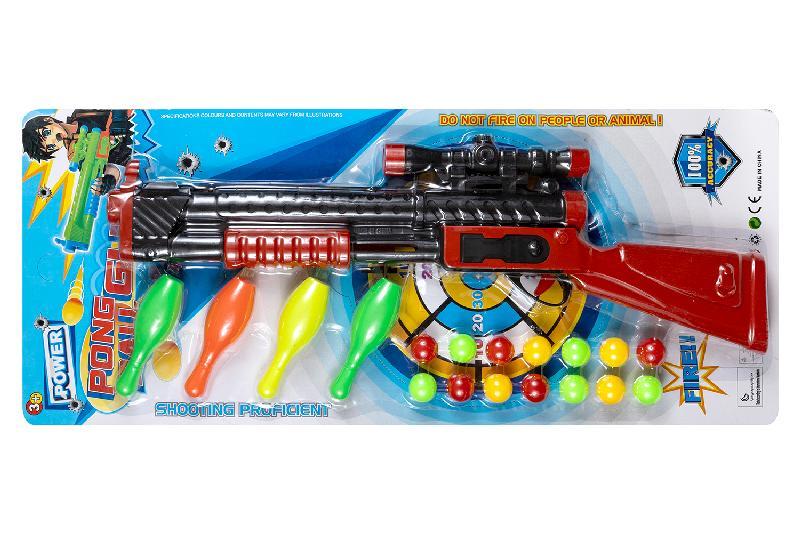 PISTOLA LANZA BOLAS + BOLOS BLT GIGANTE