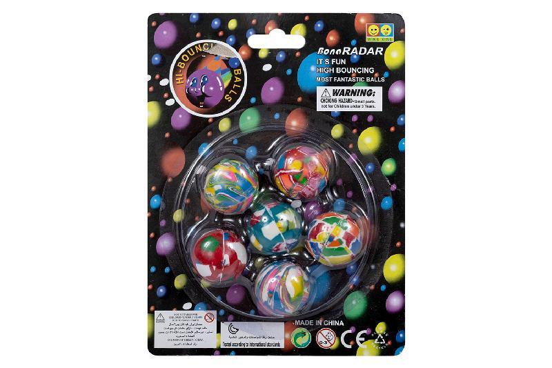 PELOTAS SALTARINAS 6 EN BLISTER 32 mm