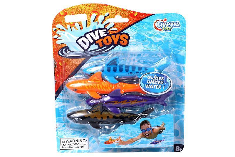 BUCEO JUEGO TIBURONES 3 PCS BLISTER