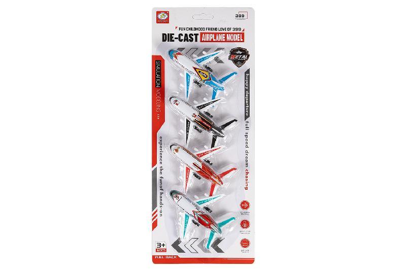 AVIONES METAL 4 RETROFRICCION BLISTER