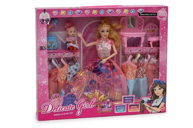 MUÑECA ARTICULADA VESTIDOS ACCESORIOS