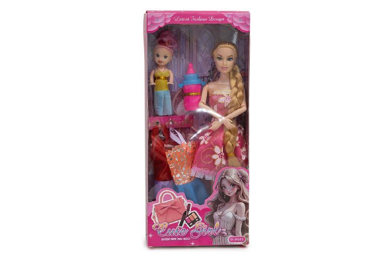 MUÑECA TRENZA LARGA ACCESORIOS