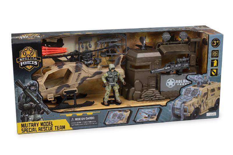 MILITAR CONJUNTO VEHICULOS SOLDADO CAJA