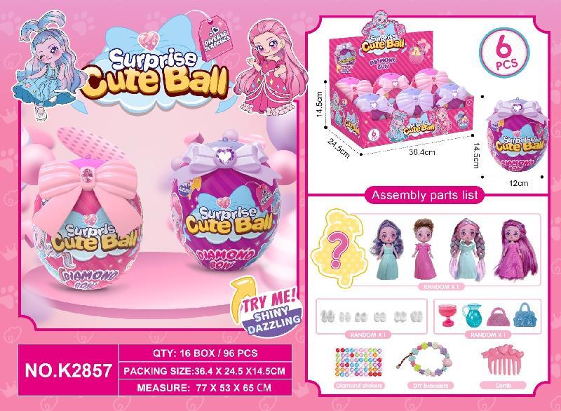 HUEVO SORPRESA MUÑECA ACCESORIOS EXP.6