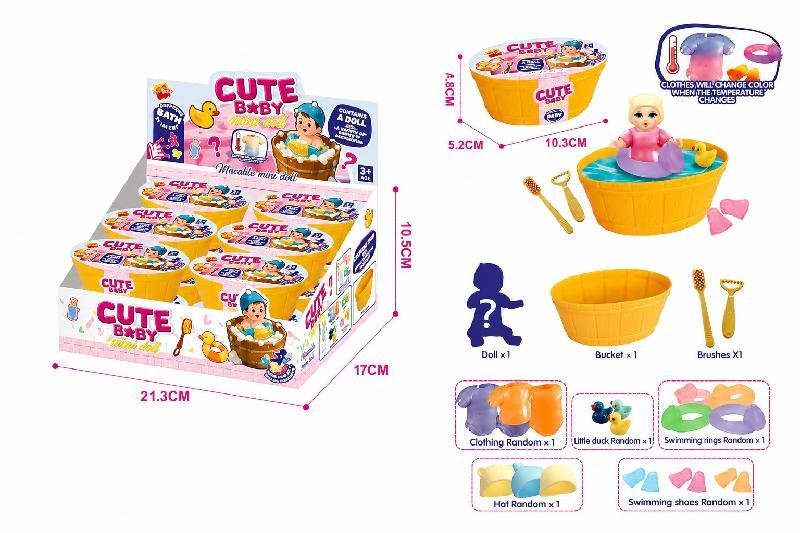 BAÑERA SORPRESA MUÑECO BEBE ACCES.EXP.12