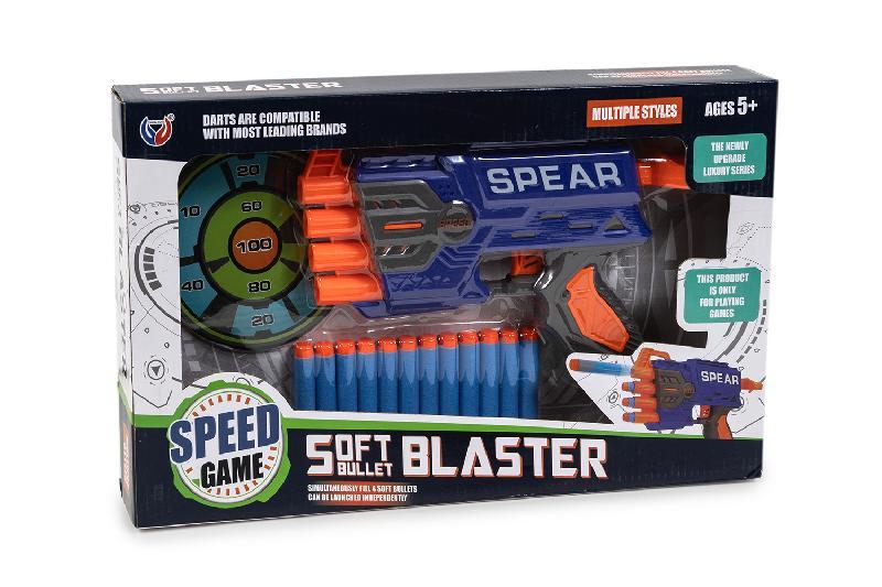PISTOLA LANZA 12 DARDOS CAJA