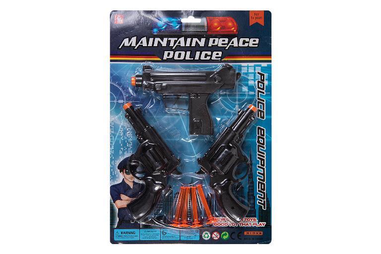 POLICIA 3 PISTOLAS-DARDOS BLISTER