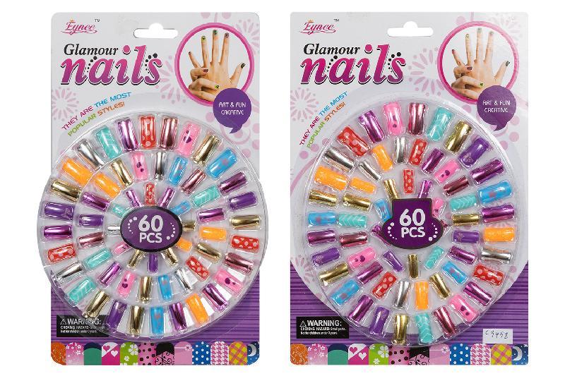 BELLEZA UÑAS PEGATINA 60PCS BLISTER