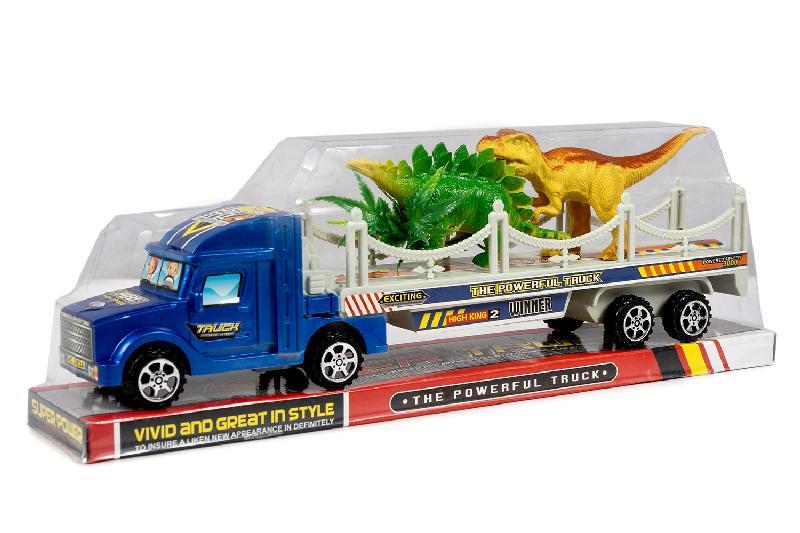 CAMION REMOLQUE DINOSAURIOS BURBUJA