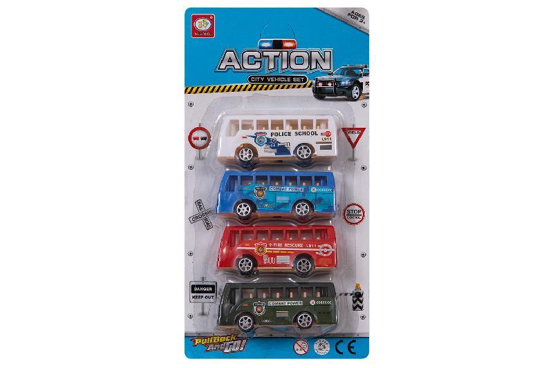 AUTOBUSES 4 COLORES BLISTER