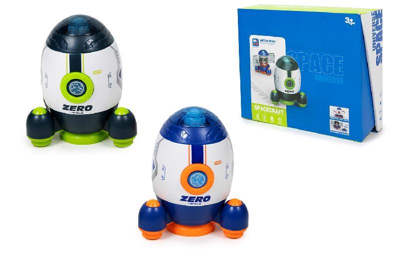 COHETE ESPACIAL CON NAVE RETRO EXP.12