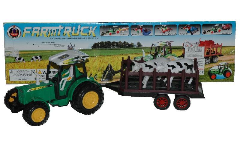 TRACTOR FRICCION REMOLQUE ANIMALES