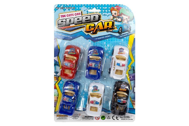 COCHES POLICIA 6 EN BLISTER