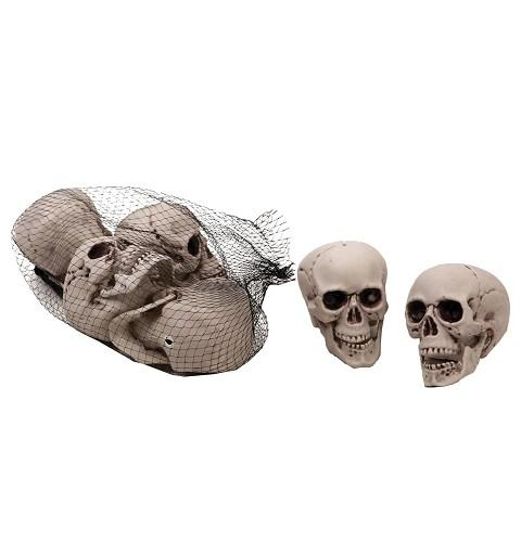 CALAVERAS 13CM 6 EN RED HALLOWEEN