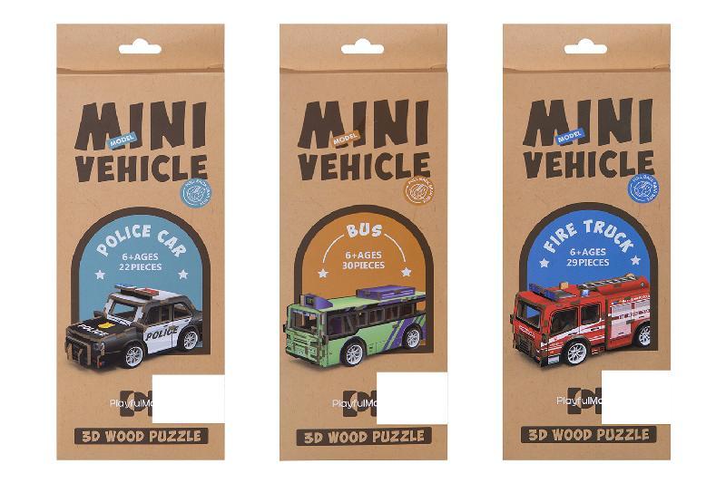 PUZZLE 3D MADERA VEHICULOS EXP.24