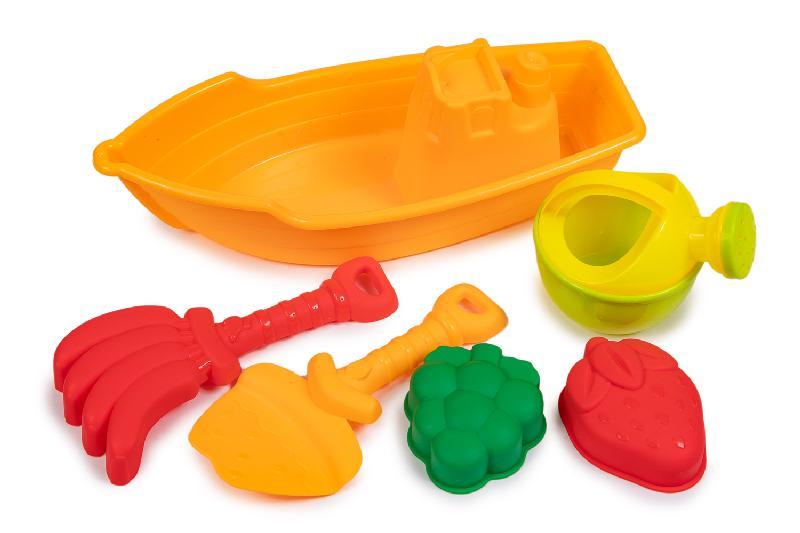 BARCA 30 CM REGADERA PALA+ACCESORIOS RED