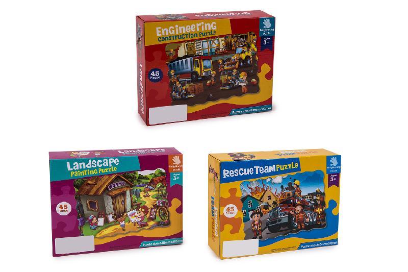 PUZZLES 45PCS.EXP.6 3 MODELOS