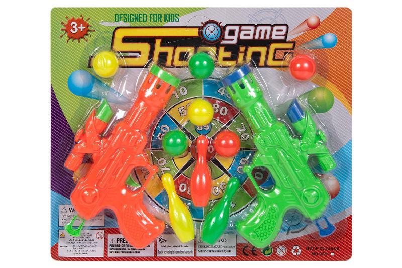 PISTOLAS DOS LANZA 6  BOLAS  3 BOLOS BLI