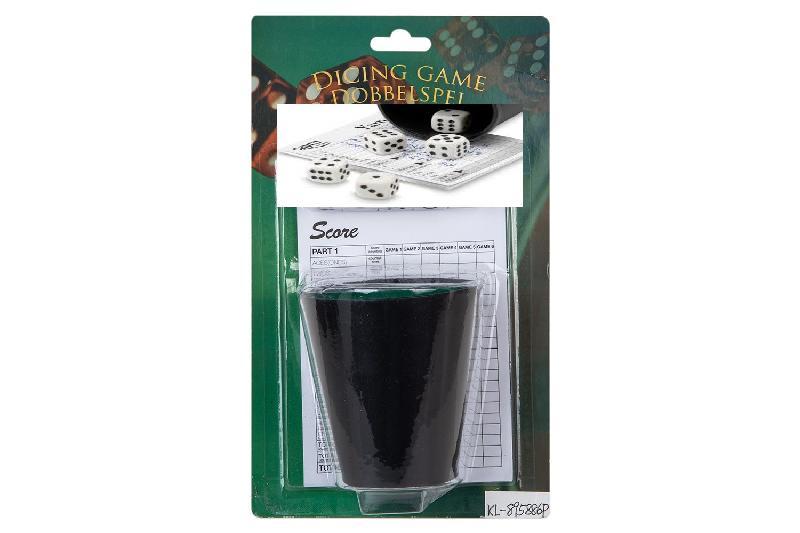 CUBILETE DADOS PUNTOS BLISTER