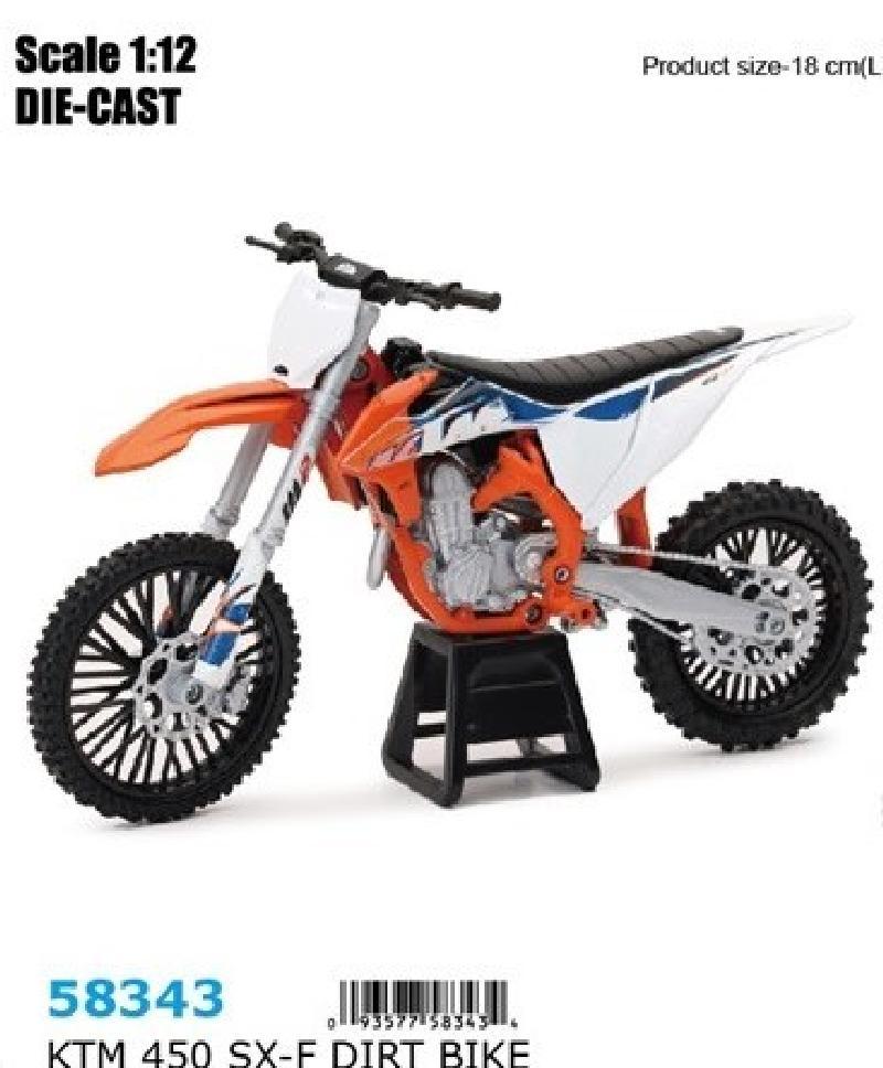1:12 MOTO KTM 450 SX-F DIRT BIKE