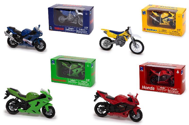 1:18 MOTOS SURTIDAS 6 EXP.12