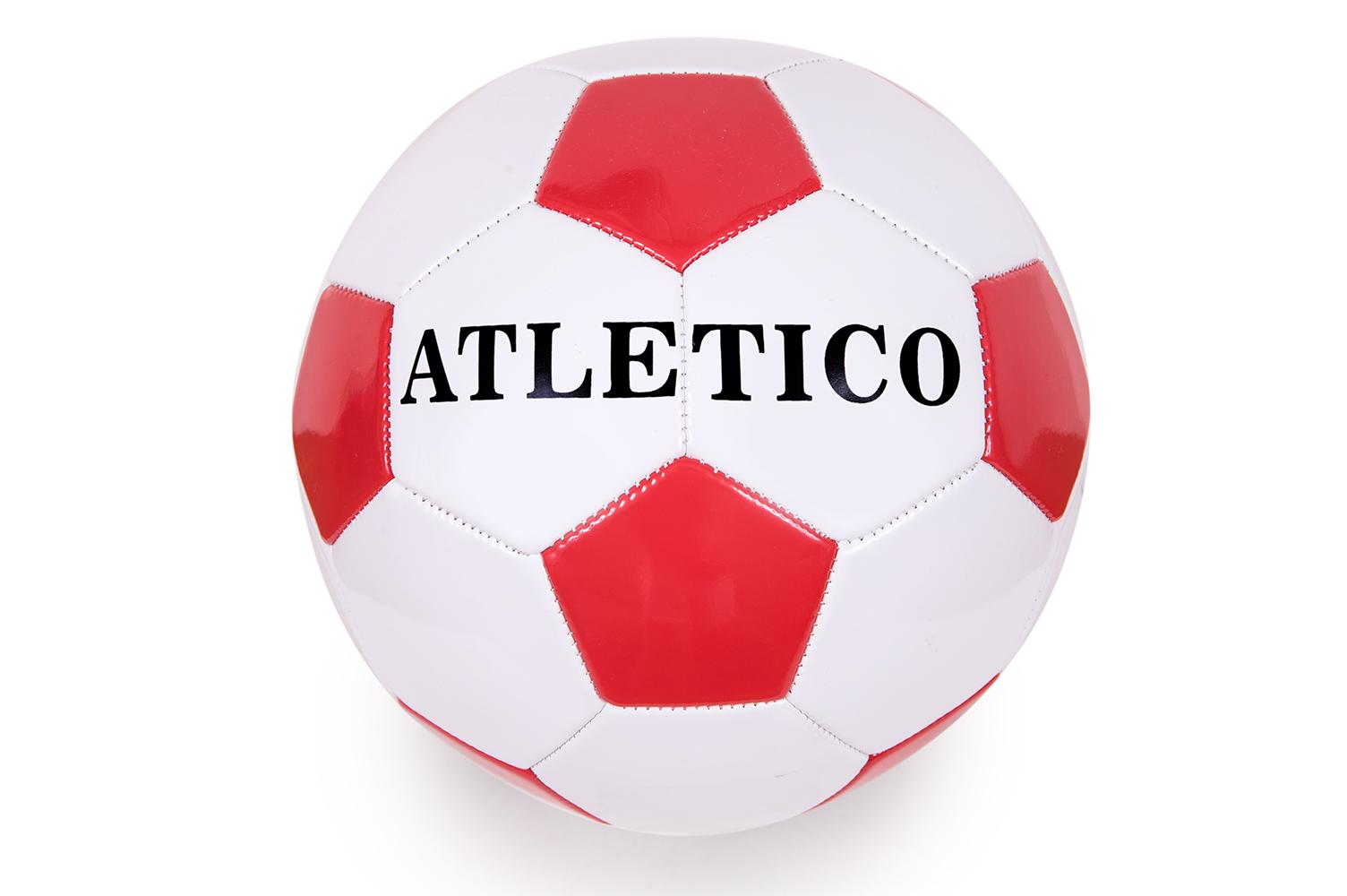 BALON FUTBOL ROJO-BLANCO ATLETICO