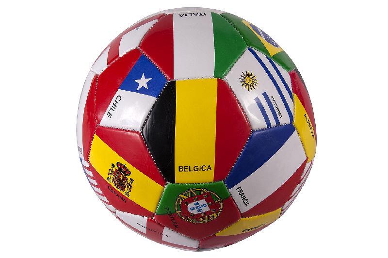 BALON FUTBOL BANDERAS 15CM