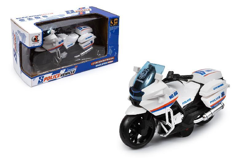 MOTO POLICIA RETROFRICCION EN CAJA