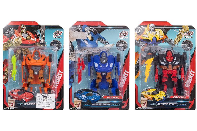 COCHE TRANSFORMABLE ROBOT BLISTER