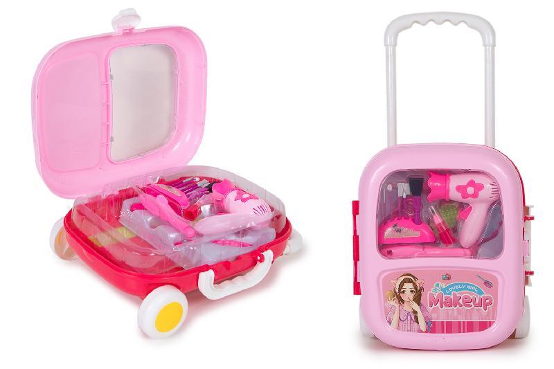 BELLEZA SET  TROLLEY ROSA