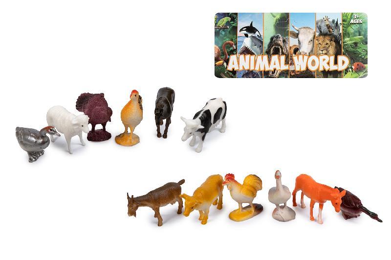 ANIMALES GRANJA 6 PCS 2 MODELOS BOLSA