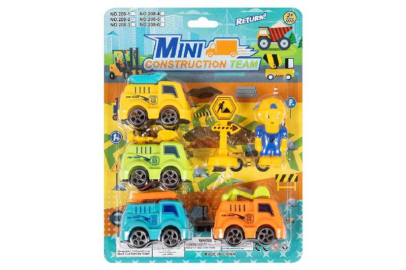 CAMIONES OBRA MINI 4 ACCESORIOS BLISTER