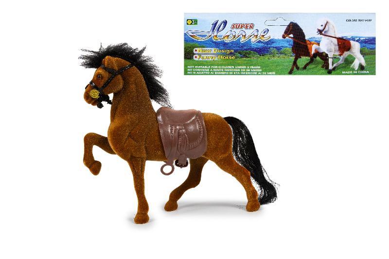 ANIMALES CABALLO FLOCADO BOLSA