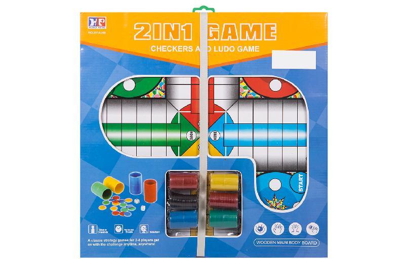 JUEGO PARCHIS+DAMAS 40 CM