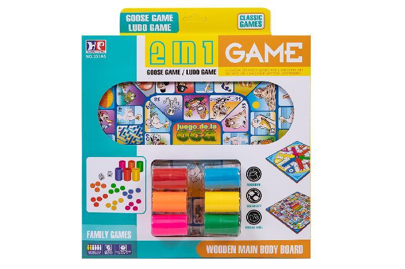 JUEGO OCA/PARCHIS 6 JUGADORES 30 CM