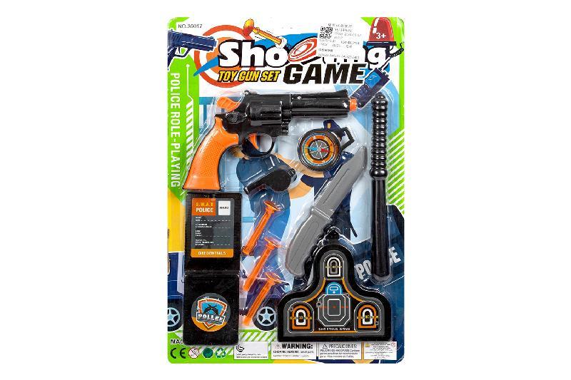 POLICIA CONJUNTO PISTOLA ACCESORIOS BLT