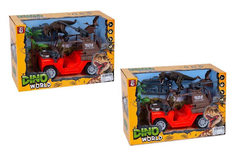 DINOSAURIO CONJUNTO COCHE CON ARMAS