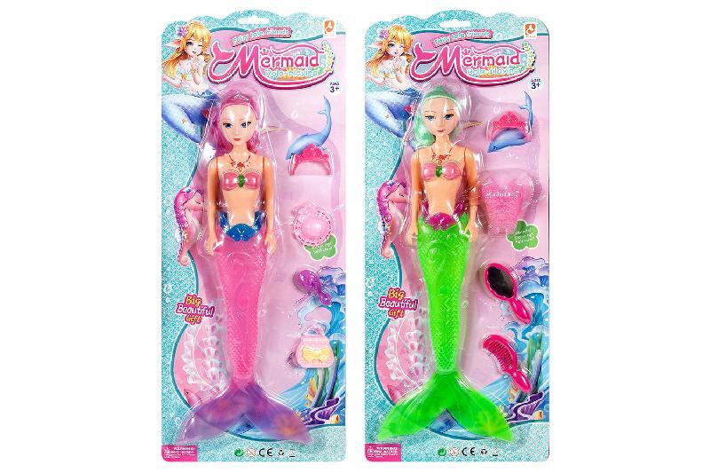 MUÑECA SIRENITA GIGANTE ACCESORIOS BLIST