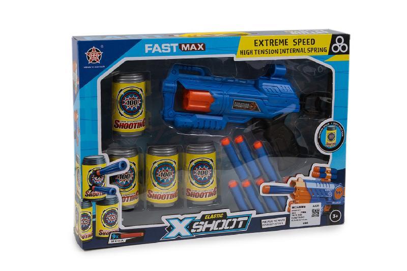 PISTOLA 9 DARDOS CON BOTES  CAJA