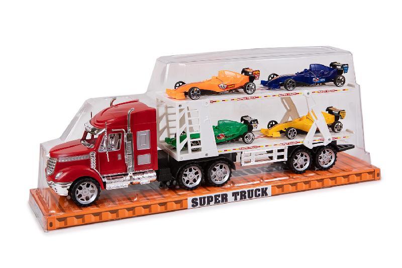 CAMION REMOLQUE 4COCHES CARRERAS BURBUJA