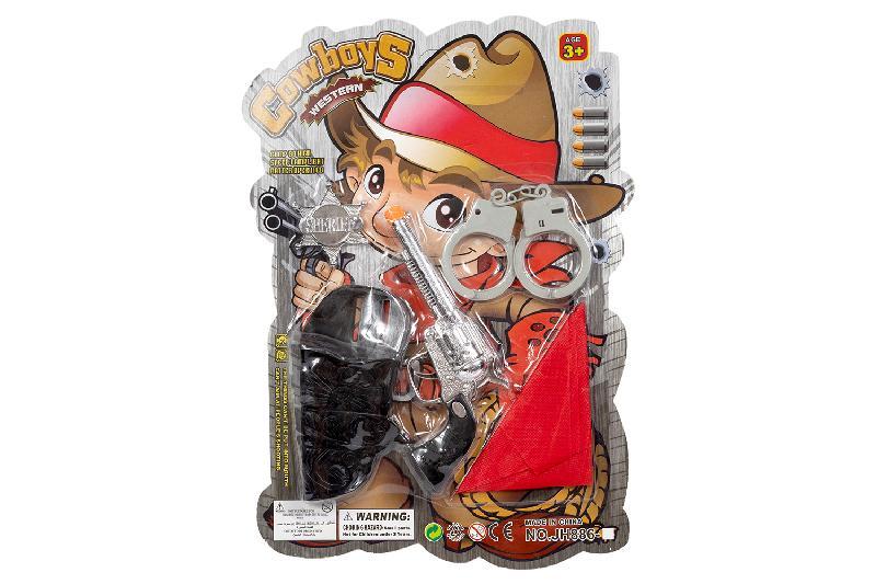 OESTE CONJUNTO PISTOLA ACCESORIOS BLISTE