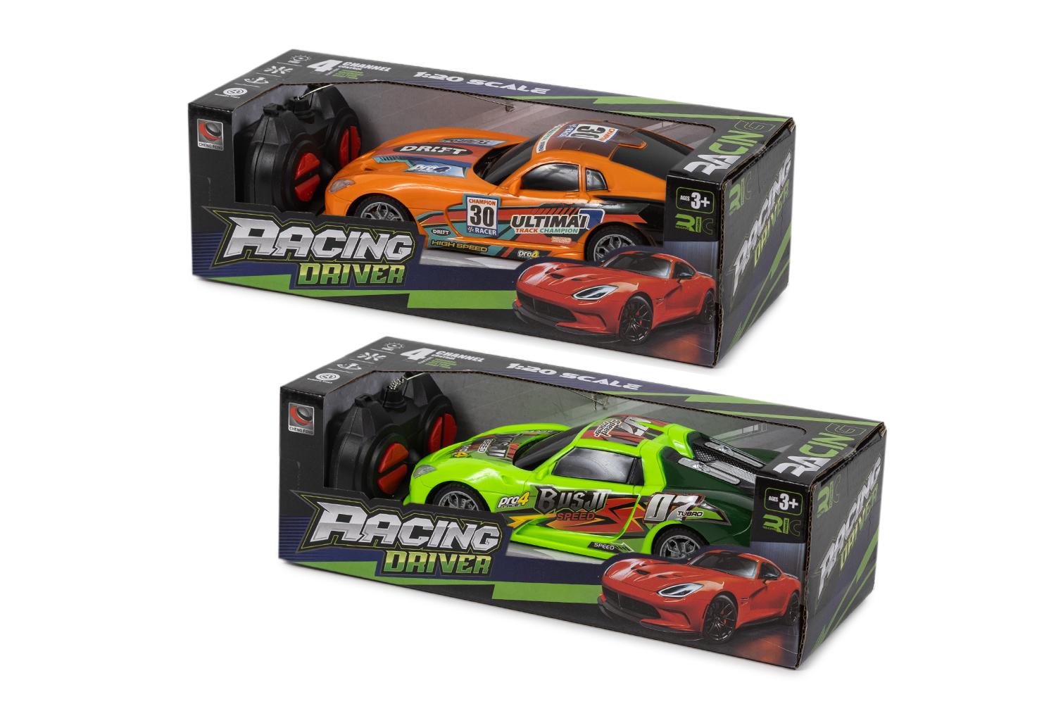 COCHE DEPORTIVO R/C 4 CANALES LUZ CAJA