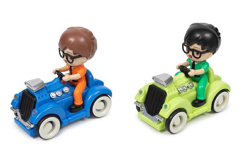 CHICO COCHE VERDE/AZUL FRICCION EXP.12