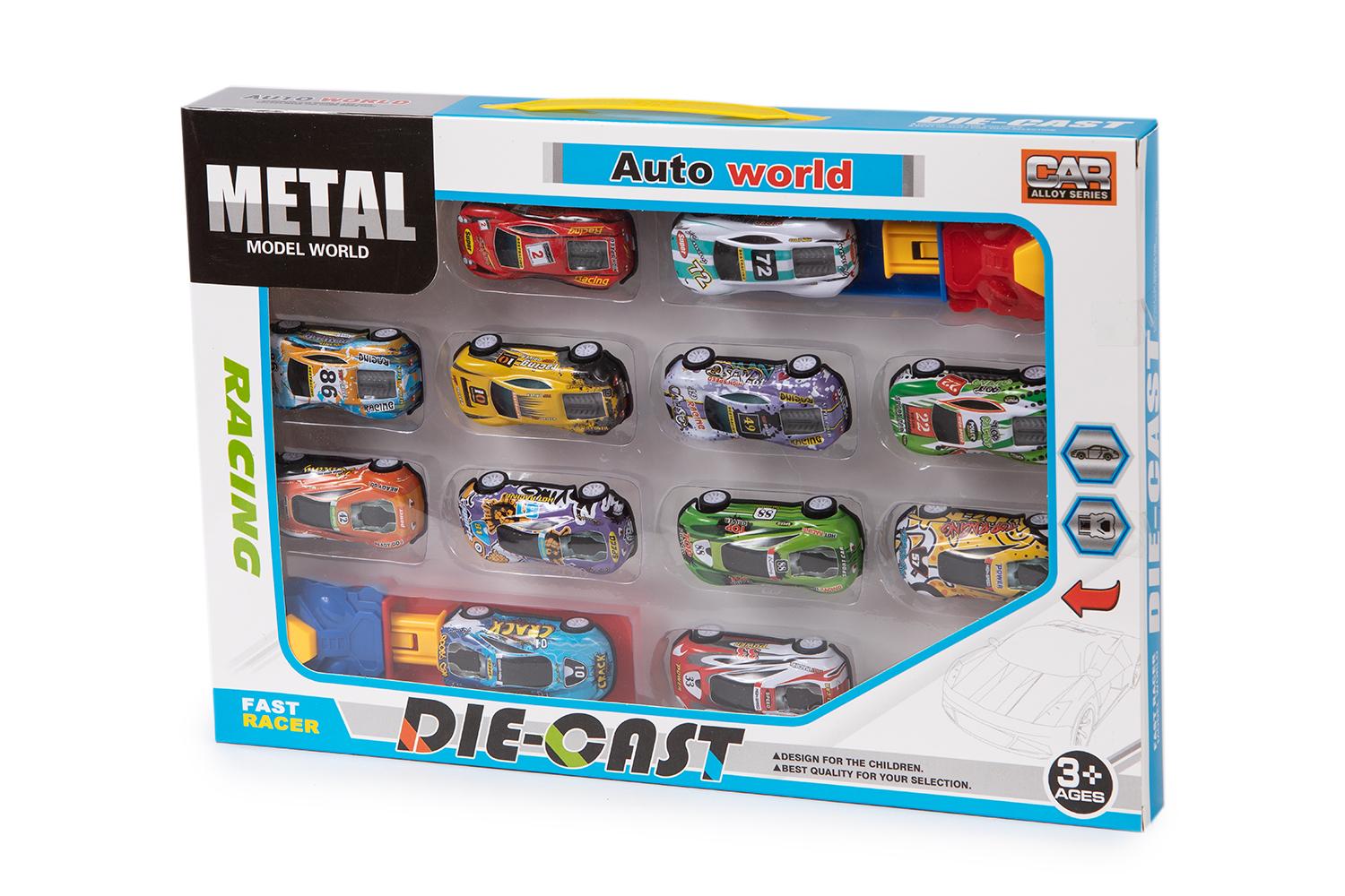 COCHES METAL CON LANZADARA CAJA