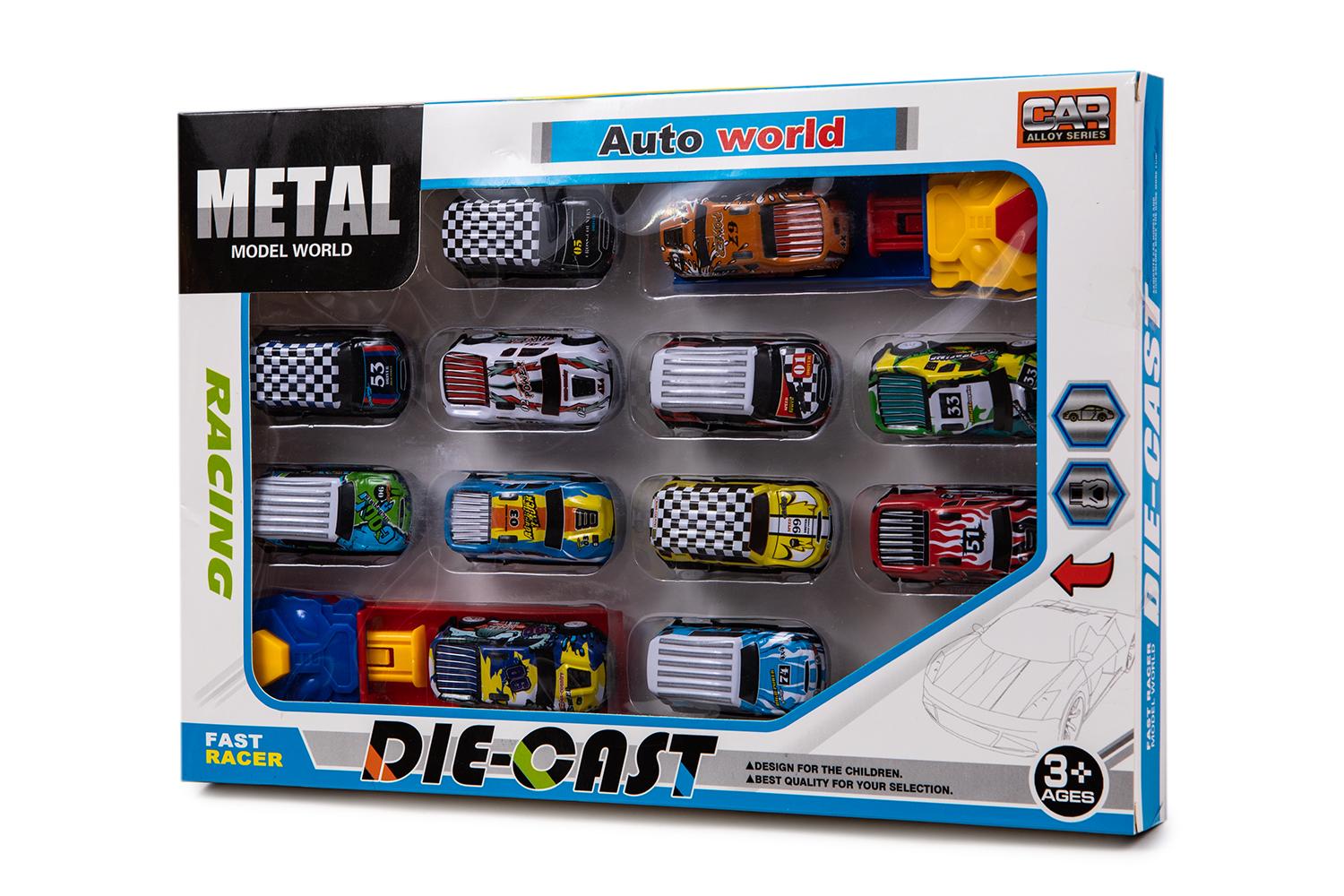 COCHES METAL CON 2 LANZADERAS CAJA