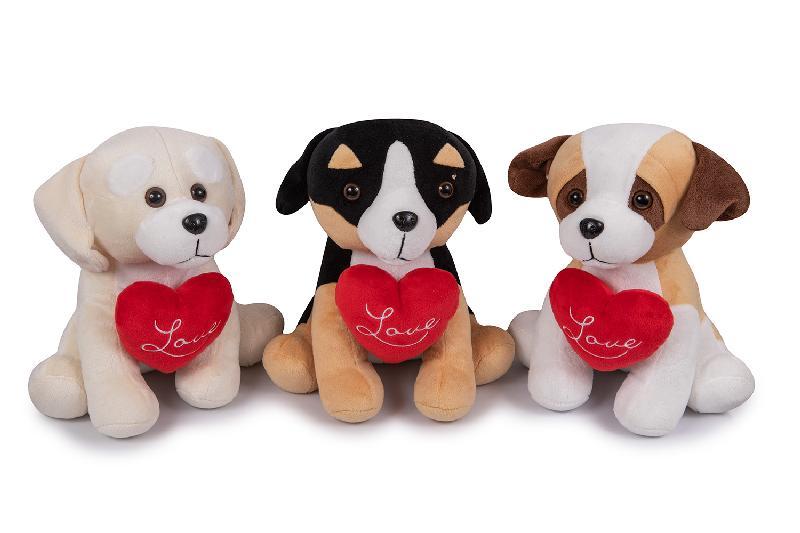 PERRO SURTIDOS CORAZON 23CM