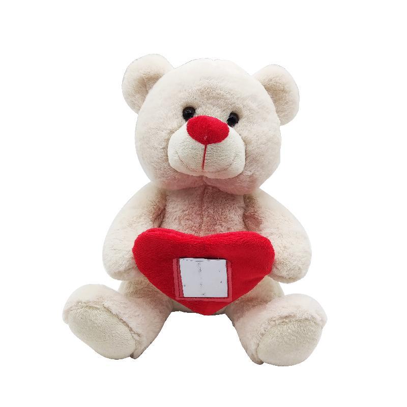 OSO CORAZON PORTAFOTOS 25CM