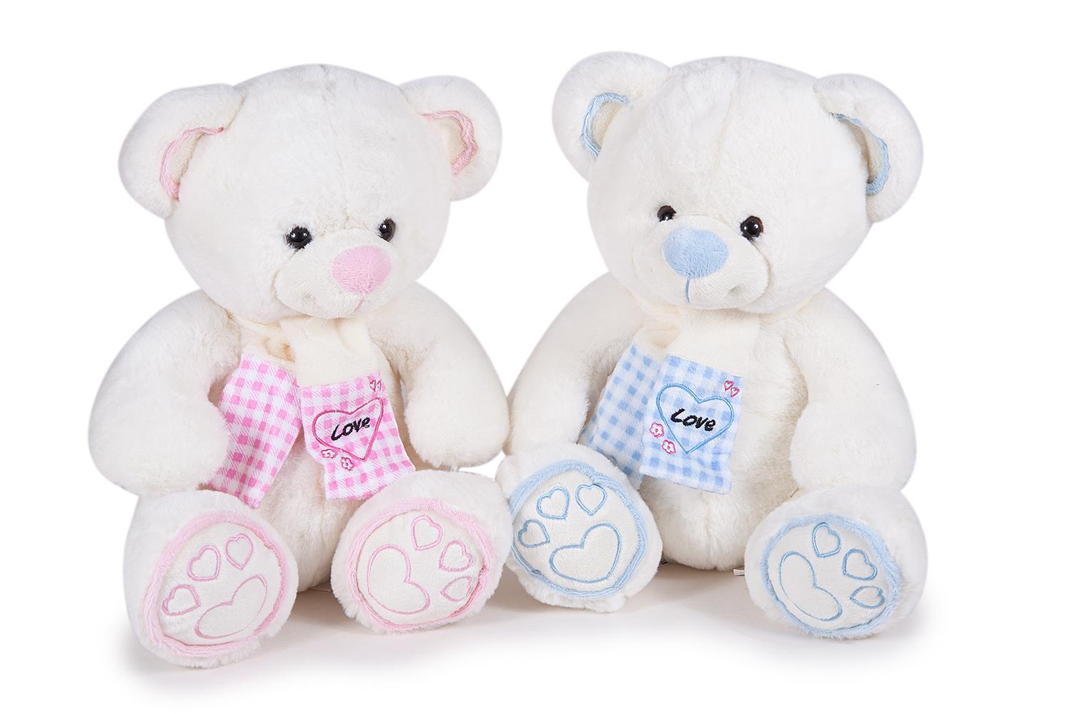 OSOS CON BUFANDA cuadritos 30cm.