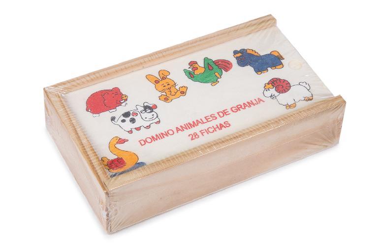 DOMINO MADERA ANIMALES GRANJA